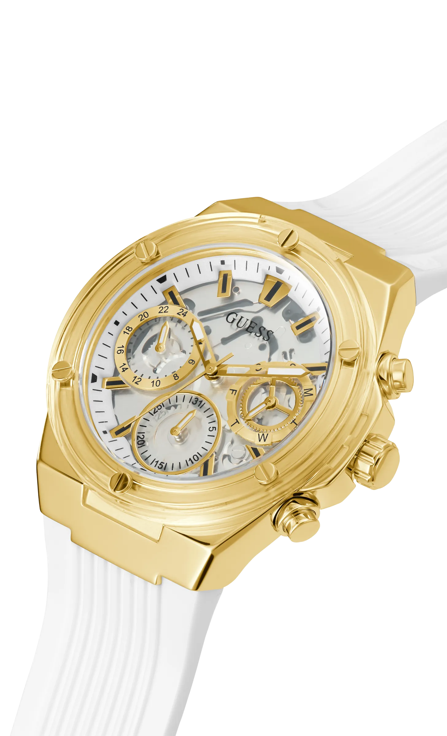 Guess Women Clear Dial Analog Watch - GW0409L2