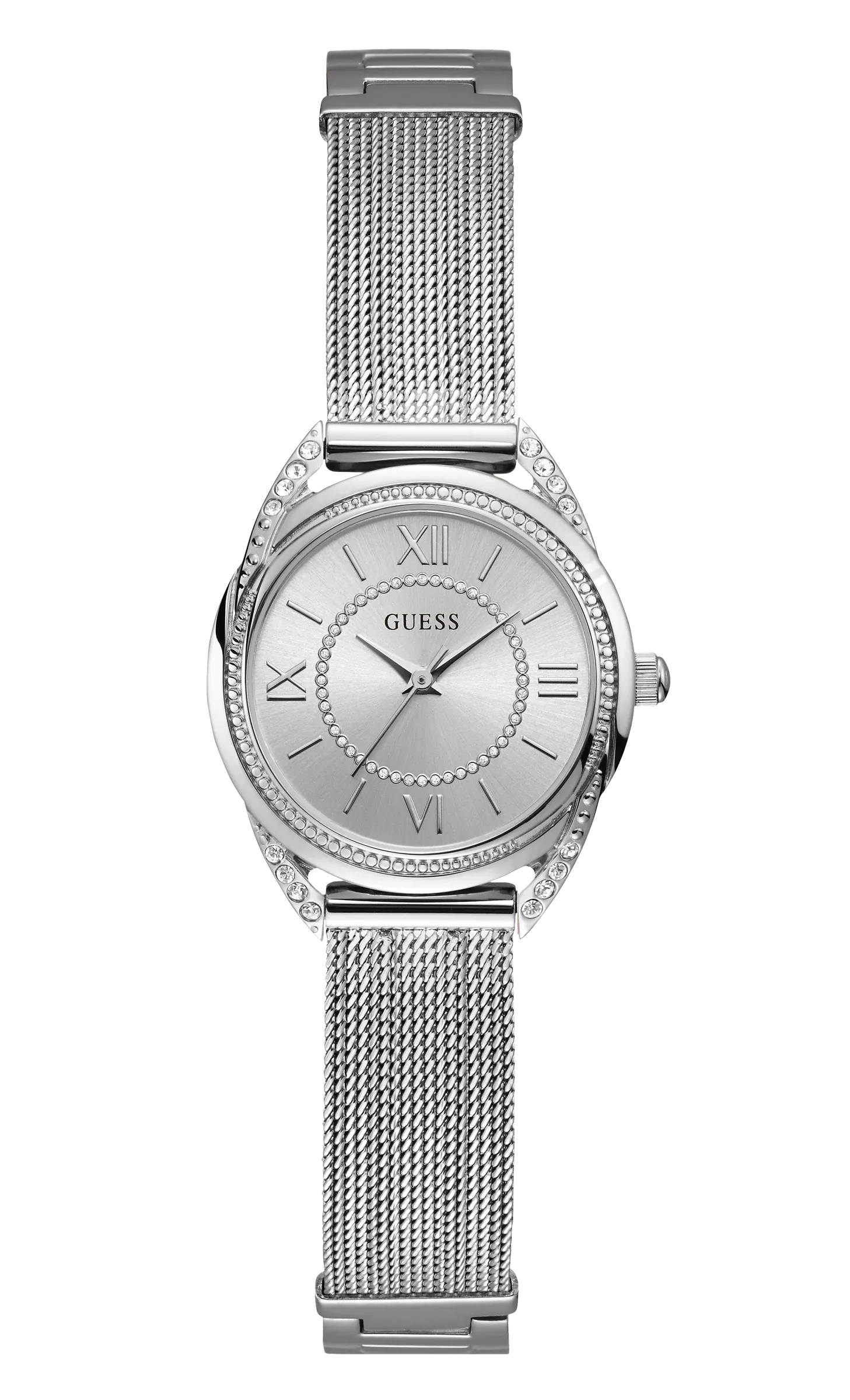 Guess Women Silver Dial Analog Watch - W1084L1