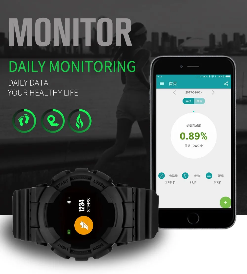 Hangoverr Power X Series Smart Sports Watch - Yellow