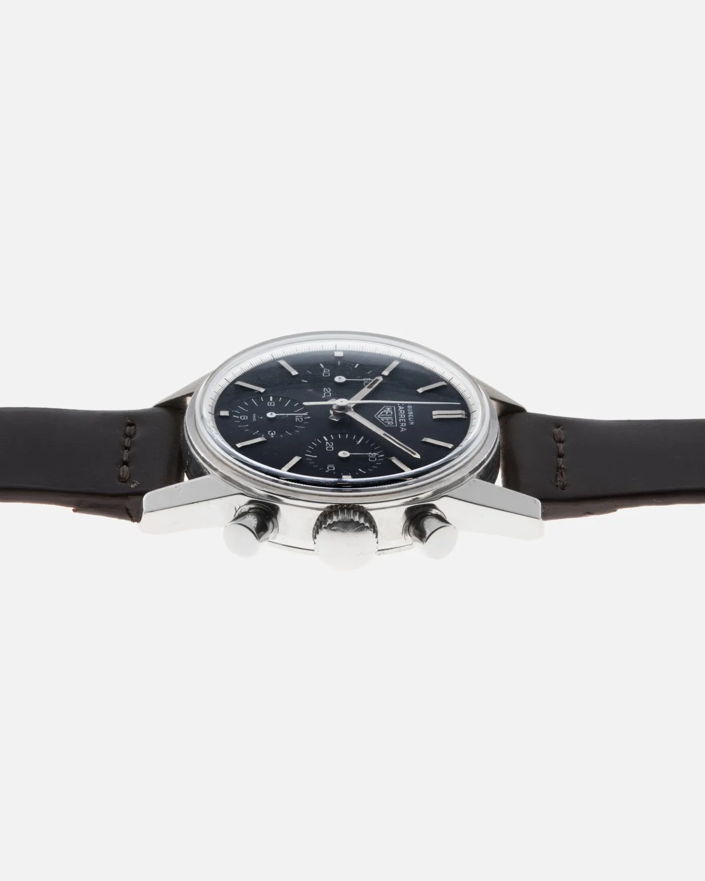 Heuer Carrera 2447N Gubelin Silver Script