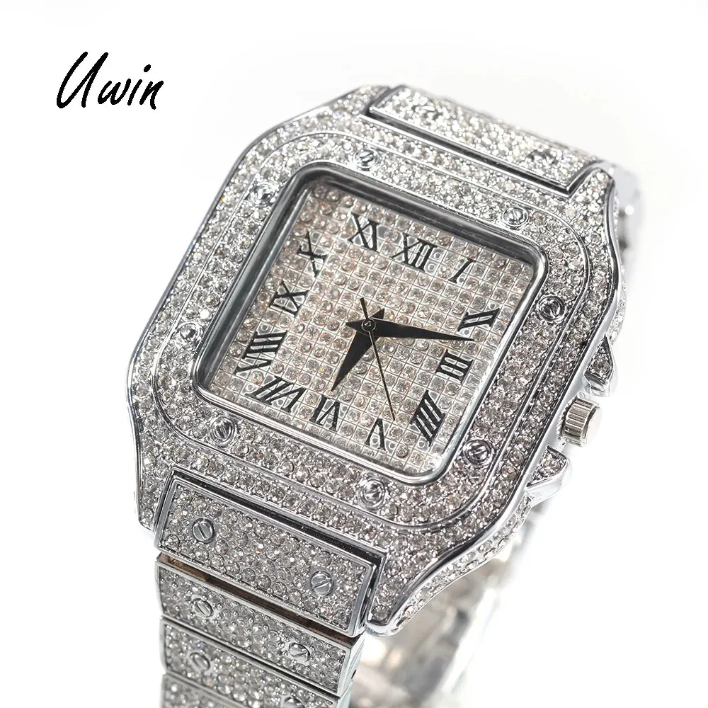 Hip Hop Watches Iced Out  Luxury Watch for Women Men