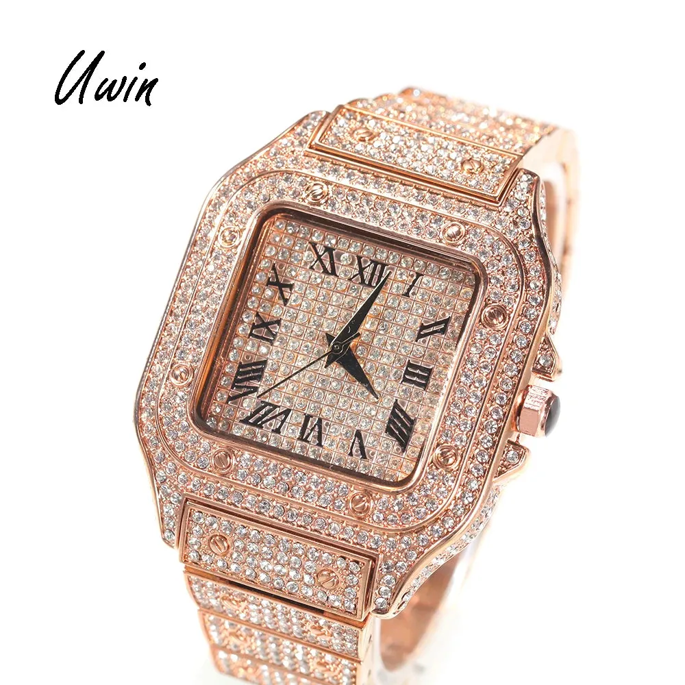 Hip Hop Watches Iced Out  Luxury Watch for Women Men