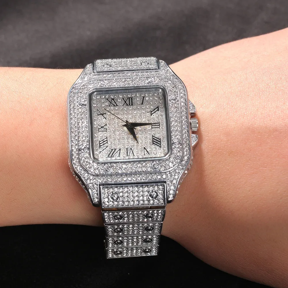Hip Hop Watches Iced Out  Luxury Watch for Women Men