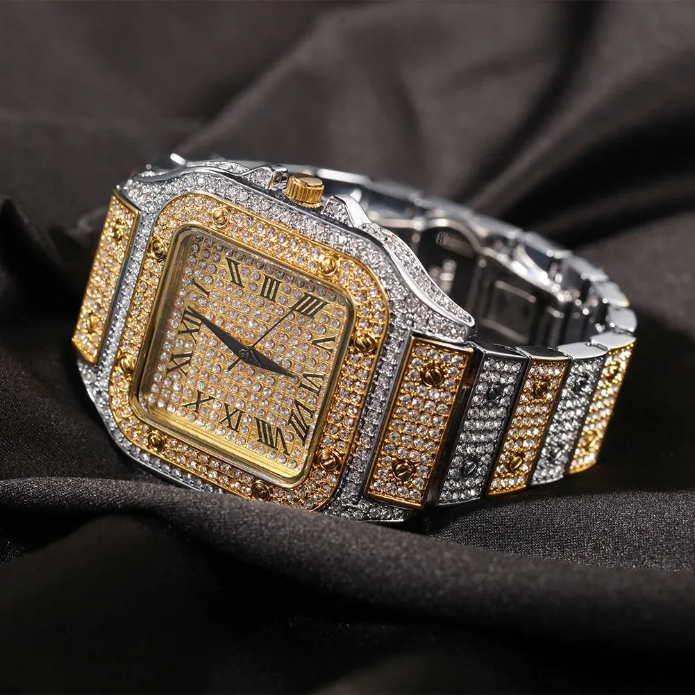 Hip Hop Watches Iced Out  Luxury Watch for Women Men