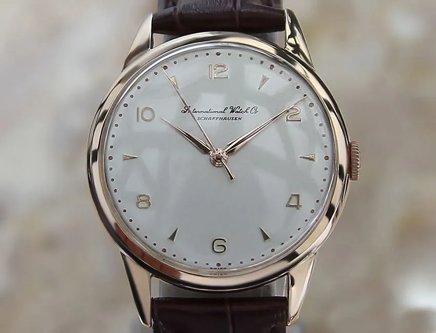 IWC 18k Rose Gold Vintage Men's Watch