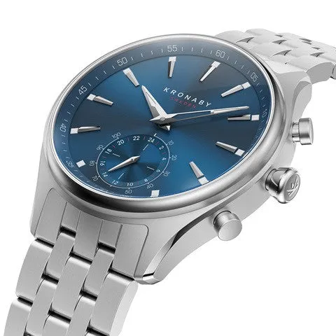 Kronaby Sekel 41mm Hybrid Smartwatch - Blue, Steel