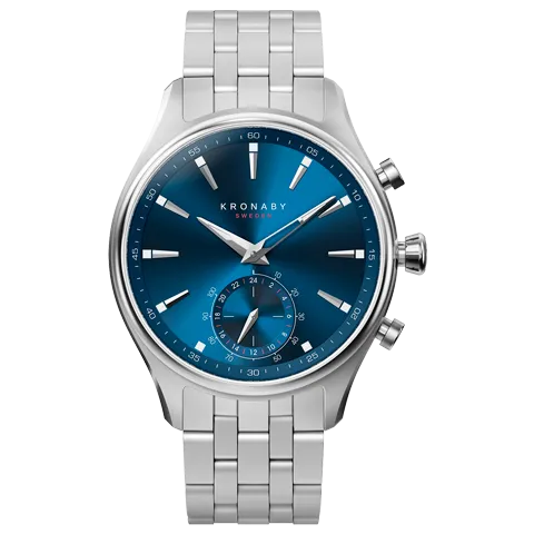 Kronaby Sekel 41mm Hybrid Smartwatch - Blue, Steel