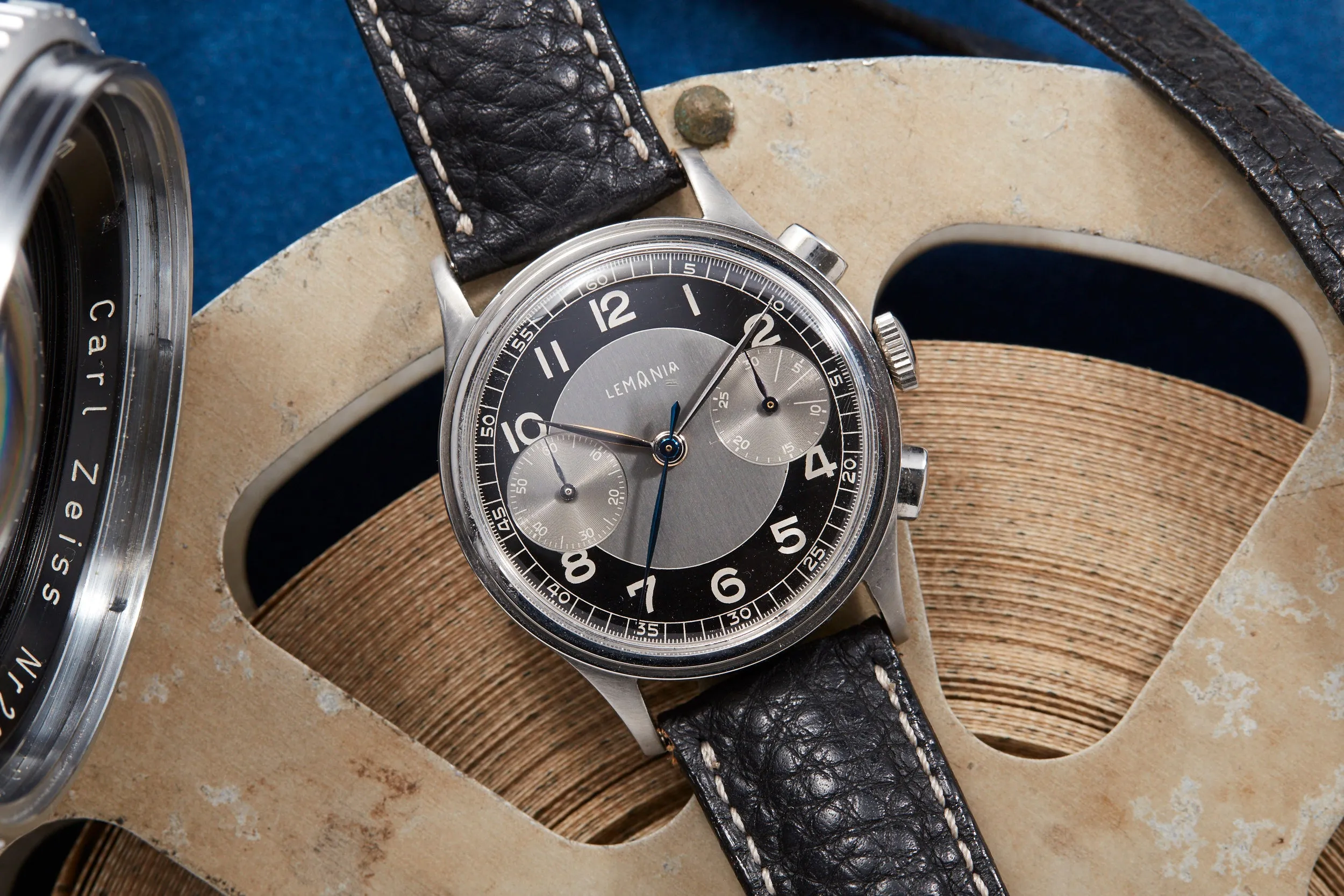 Lemania Tuxedo Dial Chronograph