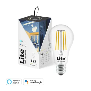 LITE BULB MOMENT A60 LED Lamp 2700-6500K E27 6 Watts WiFi & Bluetooth - 1 Pack - White