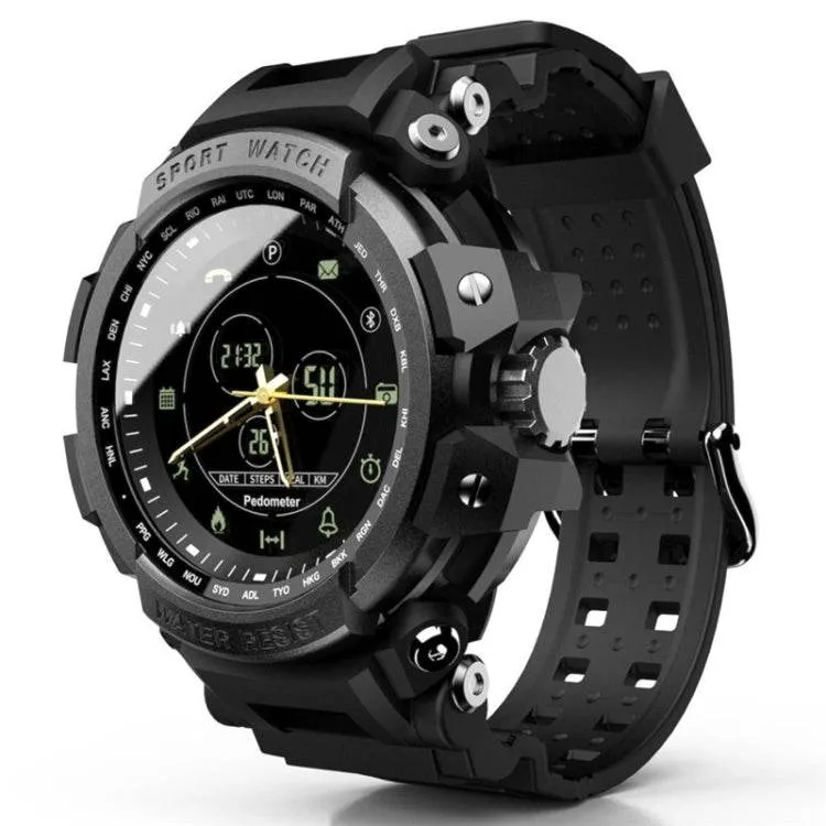 Lokmat MK28 1.4-Inch FSTN Waterproof Smart Watch with Remote Camera and Sports Tracking Features