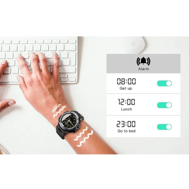 Lokmat MK28 1.4-Inch FSTN Waterproof Smart Watch with Remote Camera and Sports Tracking Features