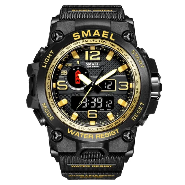 Luxury Military Sports Watches Men Quartz Analog LED Digital Watch