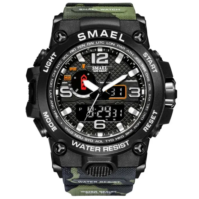 Luxury Military Sports Watches Men Quartz Analog LED Digital Watch