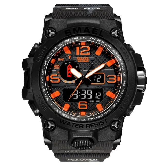 Luxury Military Sports Watches Men Quartz Analog LED Digital Watch