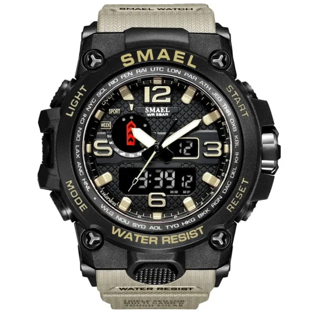 Luxury Military Sports Watches Men Quartz Analog LED Digital Watch
