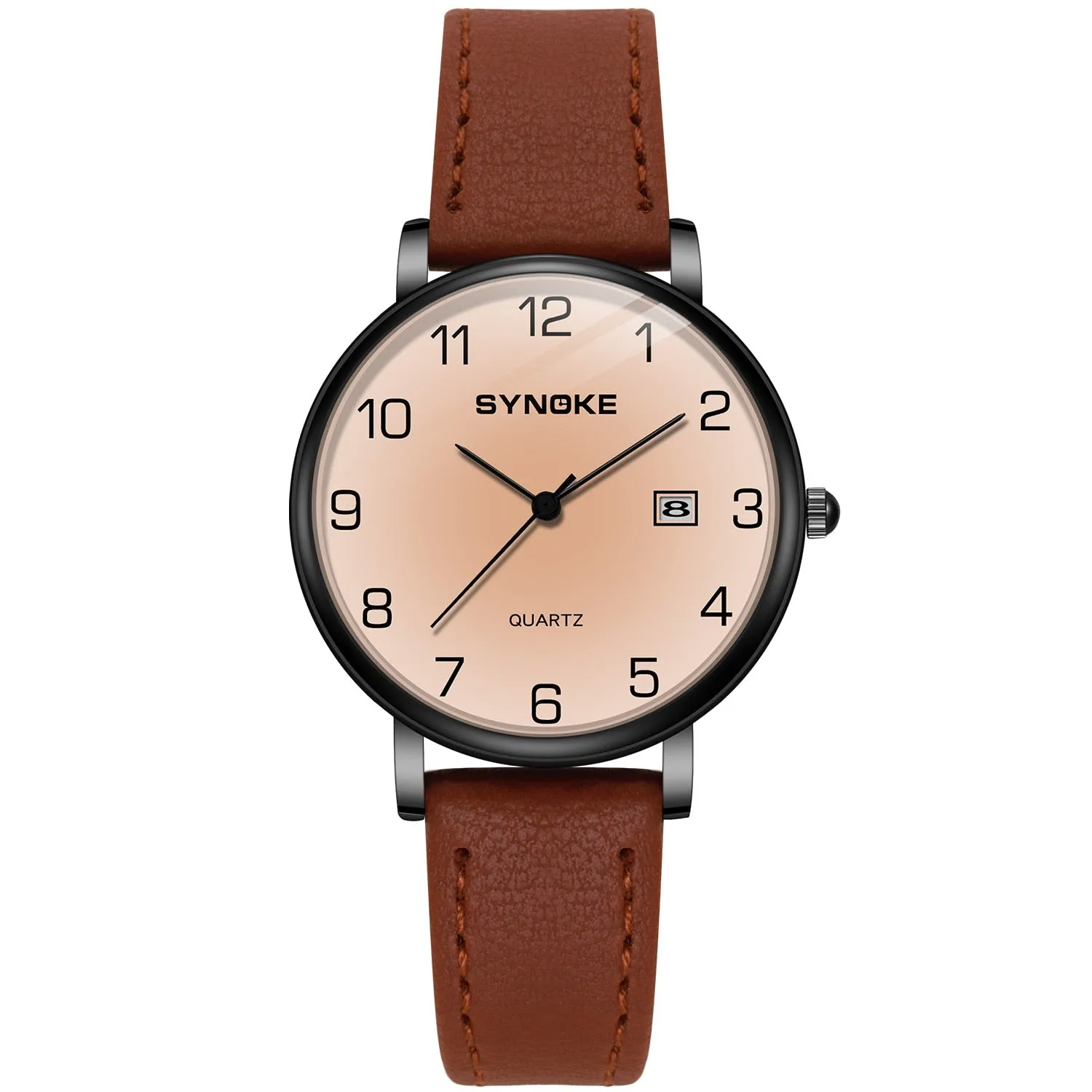 Matching Leather Strap Couple Watches