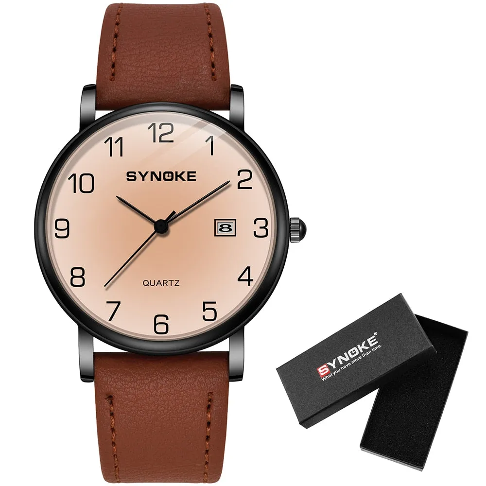 Matching Leather Strap Couple Watches