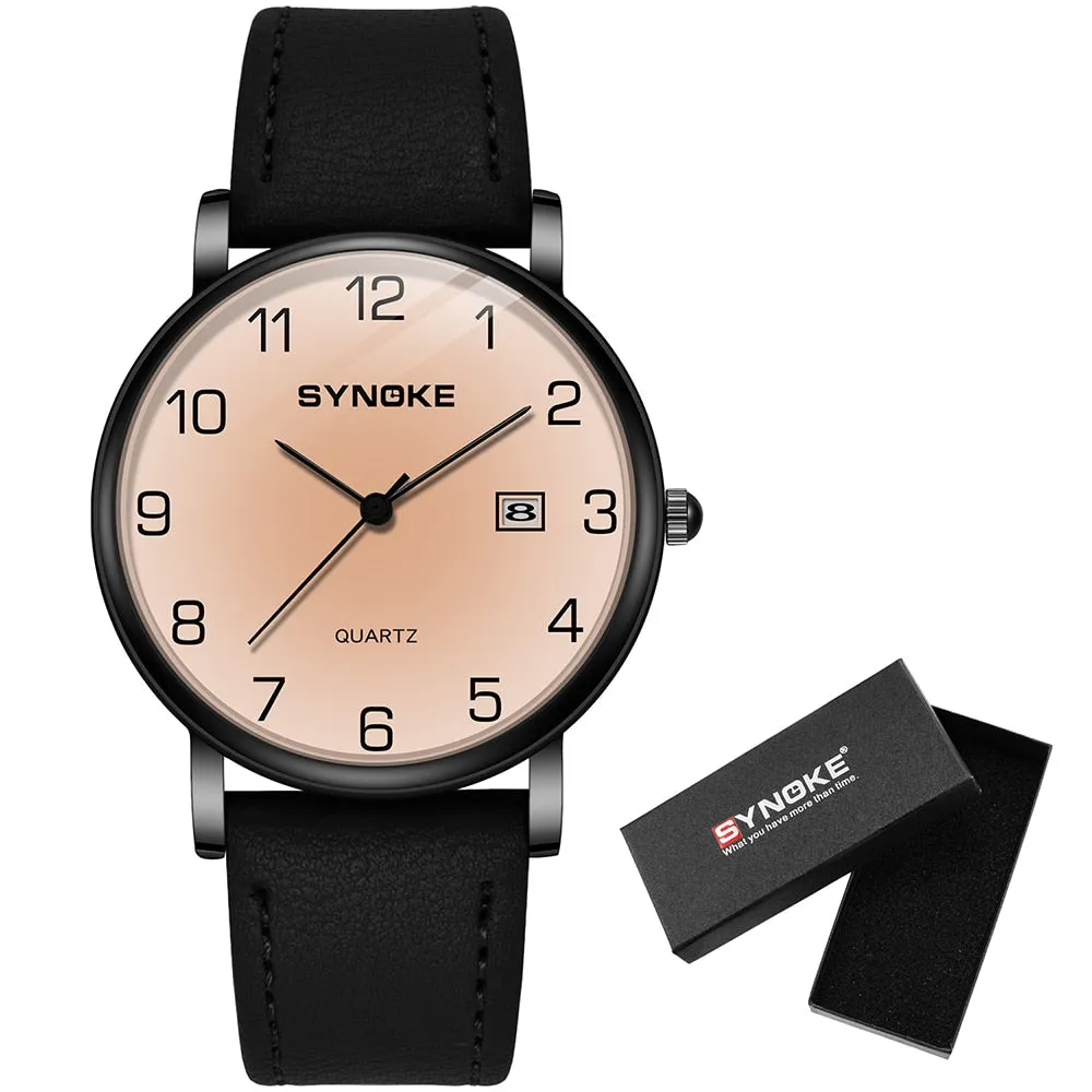 Matching Leather Strap Couple Watches