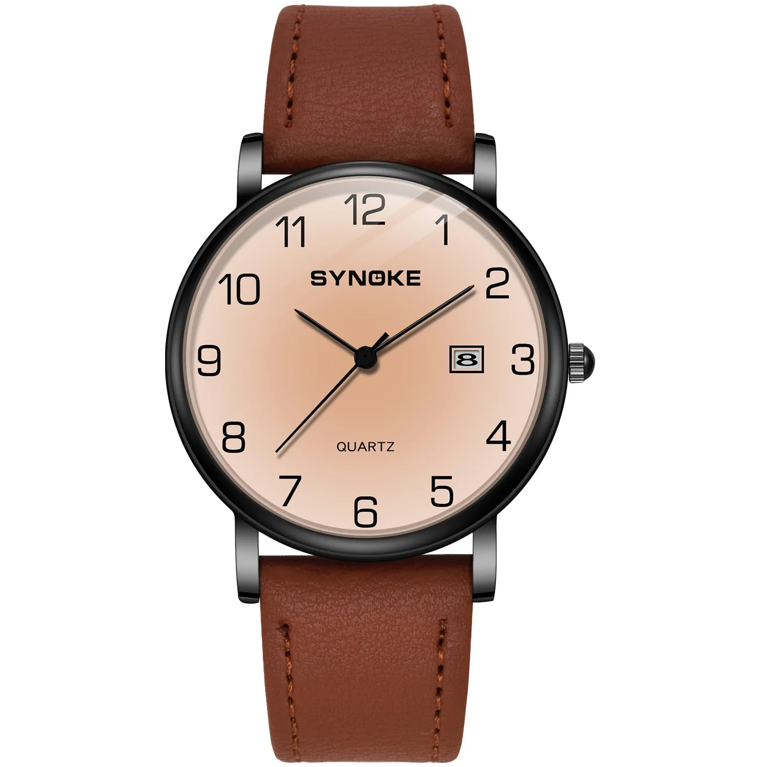 Matching Leather Strap Couple Watches