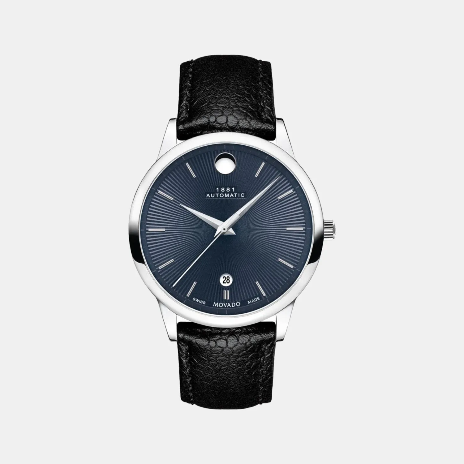 Men Blue Analog Leather Watch 607454