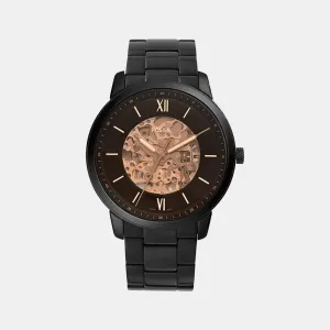 Men's Black Analog Stainless Steel Automatic Watch ME3183