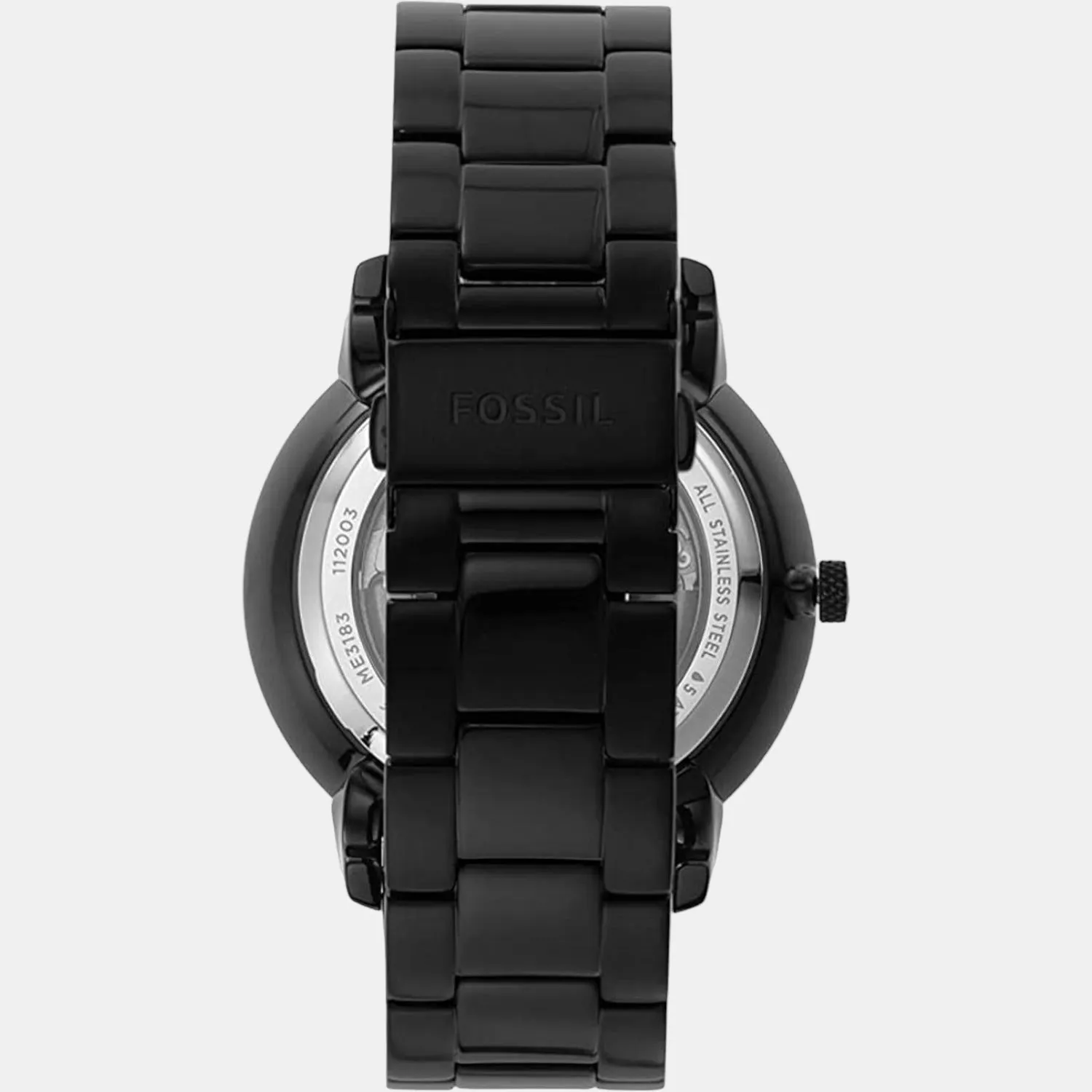 Men's Black Analog Stainless Steel Automatic Watch ME3183