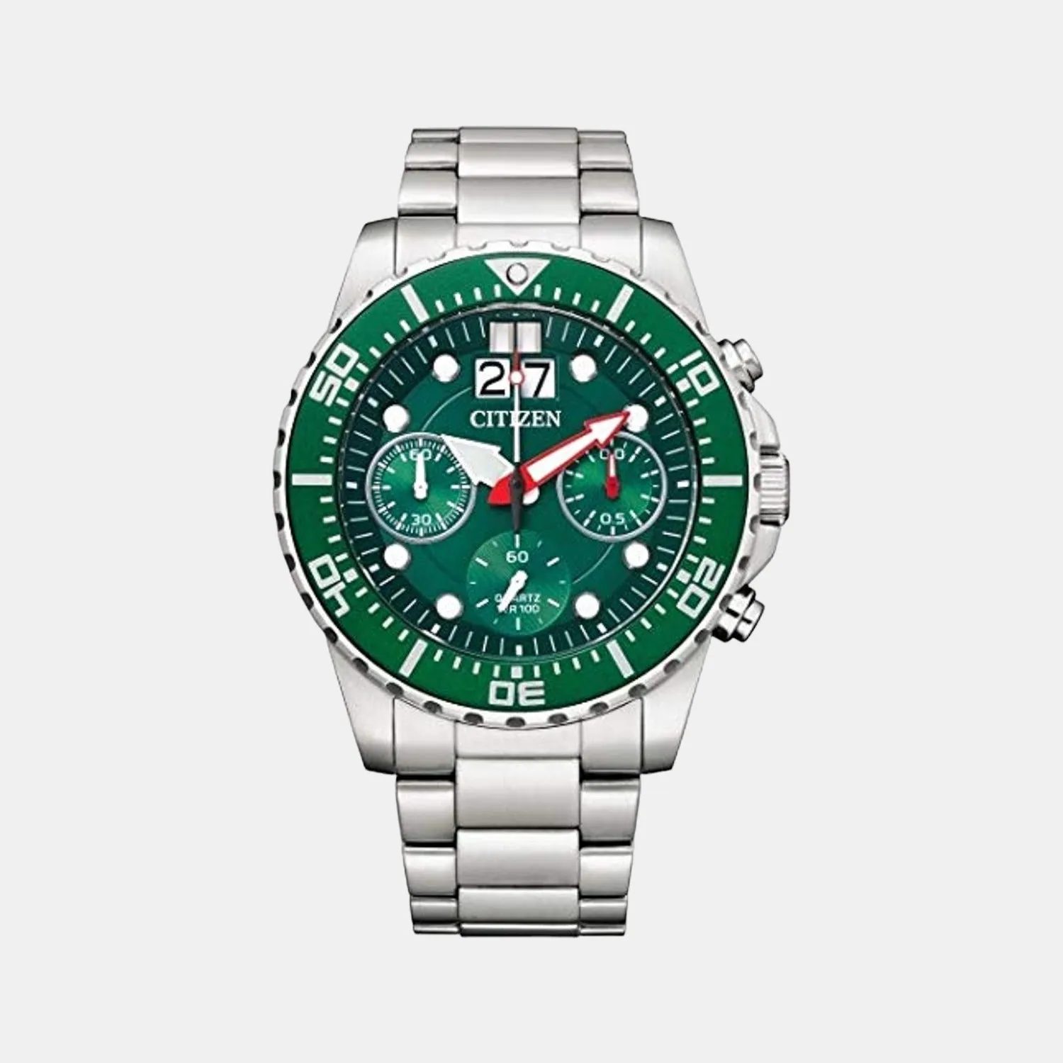 Men's Green Stainless Steel Chronograph Watch AI7009-89X