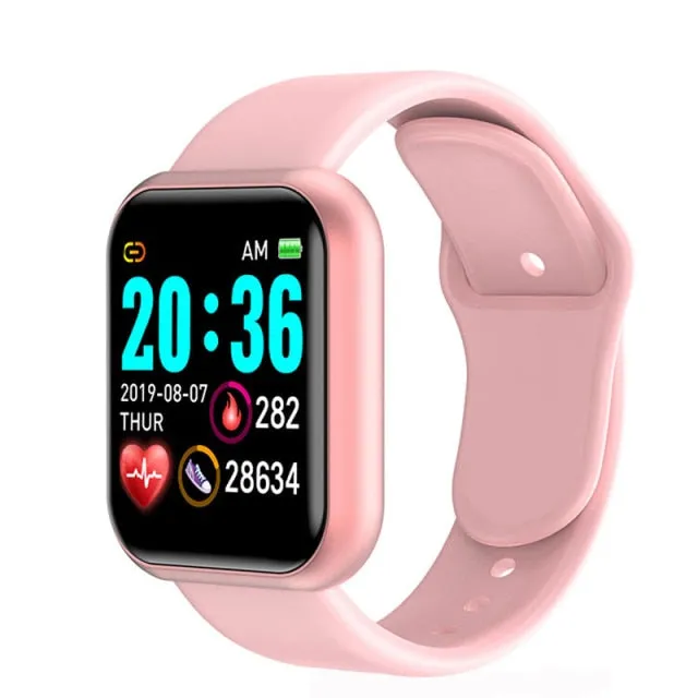 Mens' Silicone Digital Watch Men Sport Healthy Monitoring BPM  Women Watches Electronic LED Male Wrist Watch Hours Week Clock