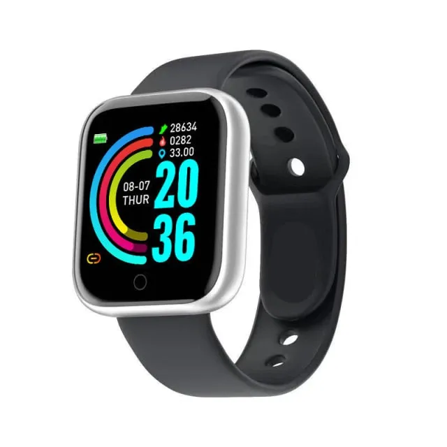 Mens' Silicone Digital Watch Men Sport Healthy Monitoring BPM  Women Watches Electronic LED Male Wrist Watch Hours Week Clock