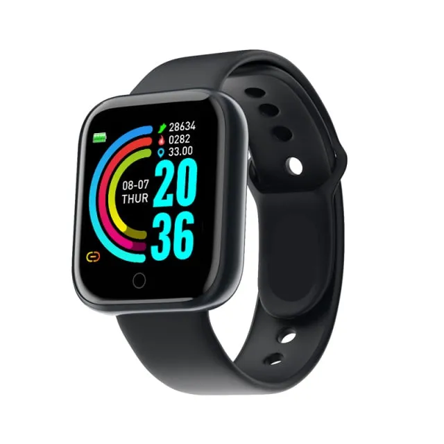Mens' Silicone Digital Watch Men Sport Healthy Monitoring BPM  Women Watches Electronic LED Male Wrist Watch Hours Week Clock