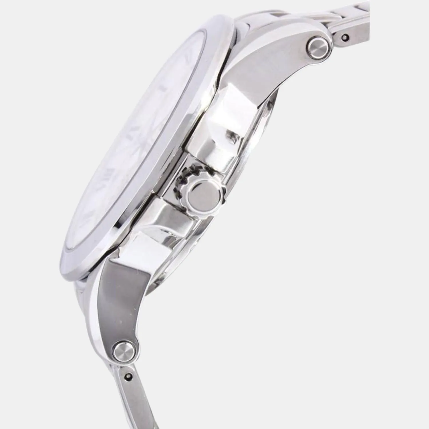 Men's Silver Chronograph Stainless Steel Watch SNP091P1