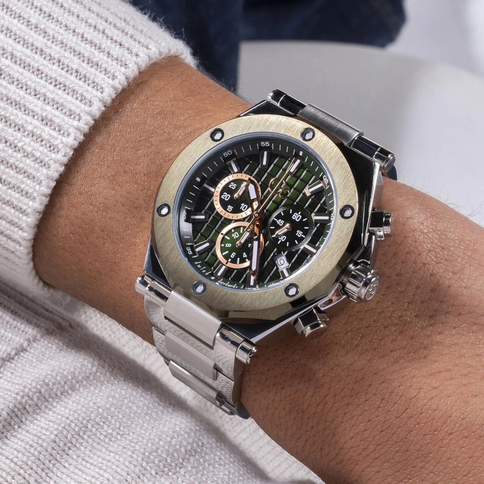 Men's Stainless Steel Chronograph Watch Z18004G9MF