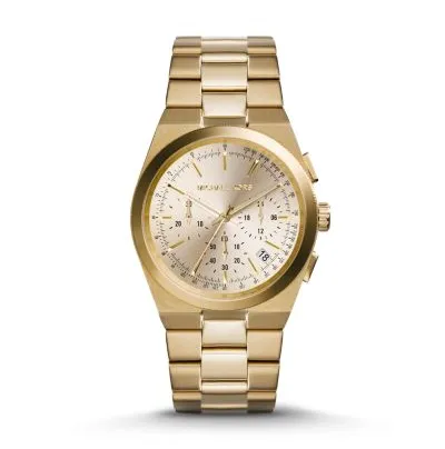 Michael Kors Unisex Gold-Tone Channing Watch