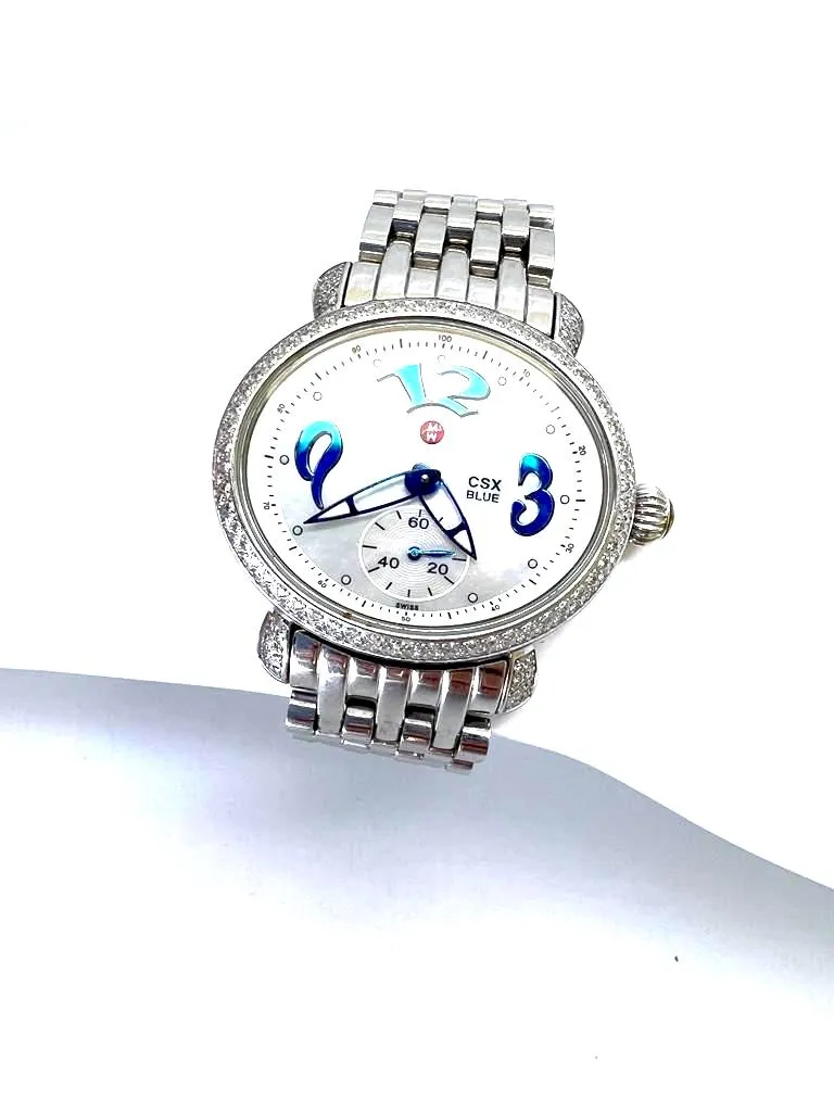 MICHELE CSX BLUE DIAMOND WATCH