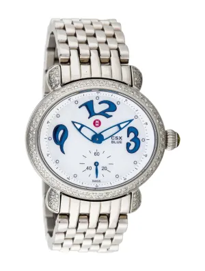 MICHELE CSX BLUE DIAMOND WATCH