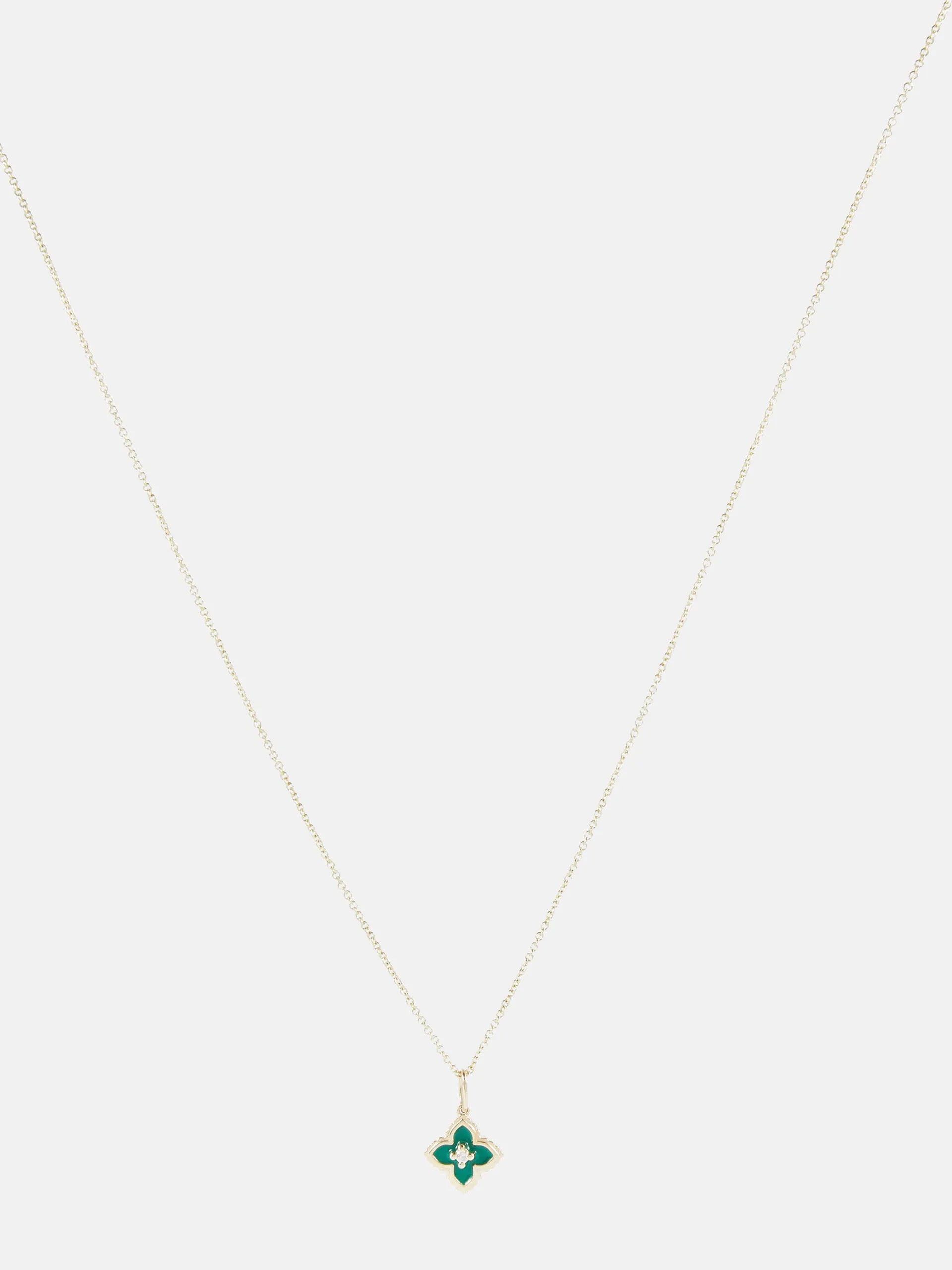 Mini Moroccan 14kt gold necklace