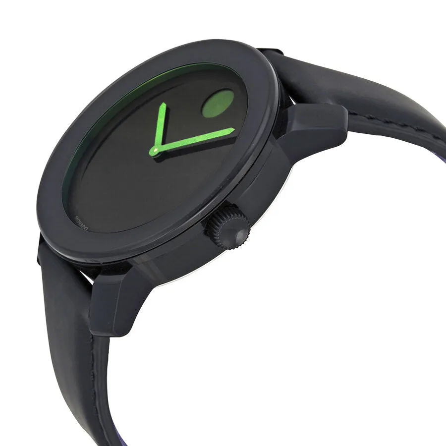Movado Bold 42 mm Black and Green Unisex Watch 3600185
