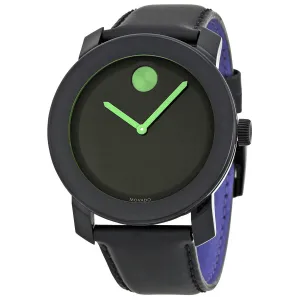 Movado Bold 42 mm Black and Green Unisex Watch 3600185