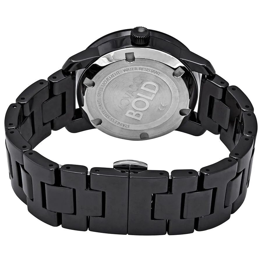 Movado Bold Black Dial Black Ceramic Ladies Watch 3600535
