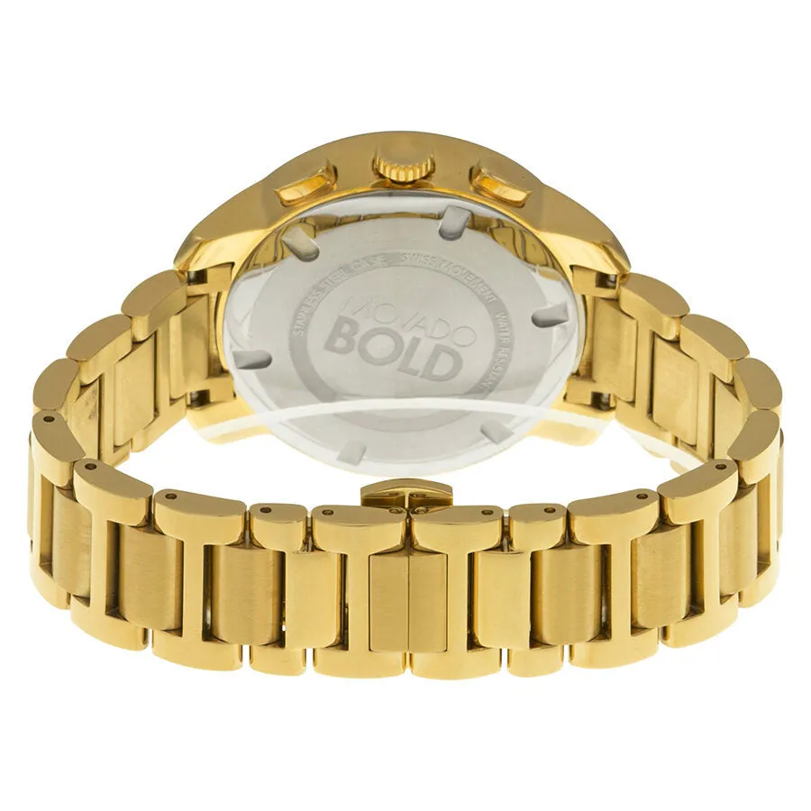 Movado Bold Champagne Dial Gold Ion-plated Ladies Watch 3600209