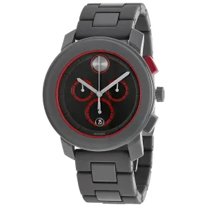 Movado Bold Chronograph Dark Grey and Red Men's Watch 3600272