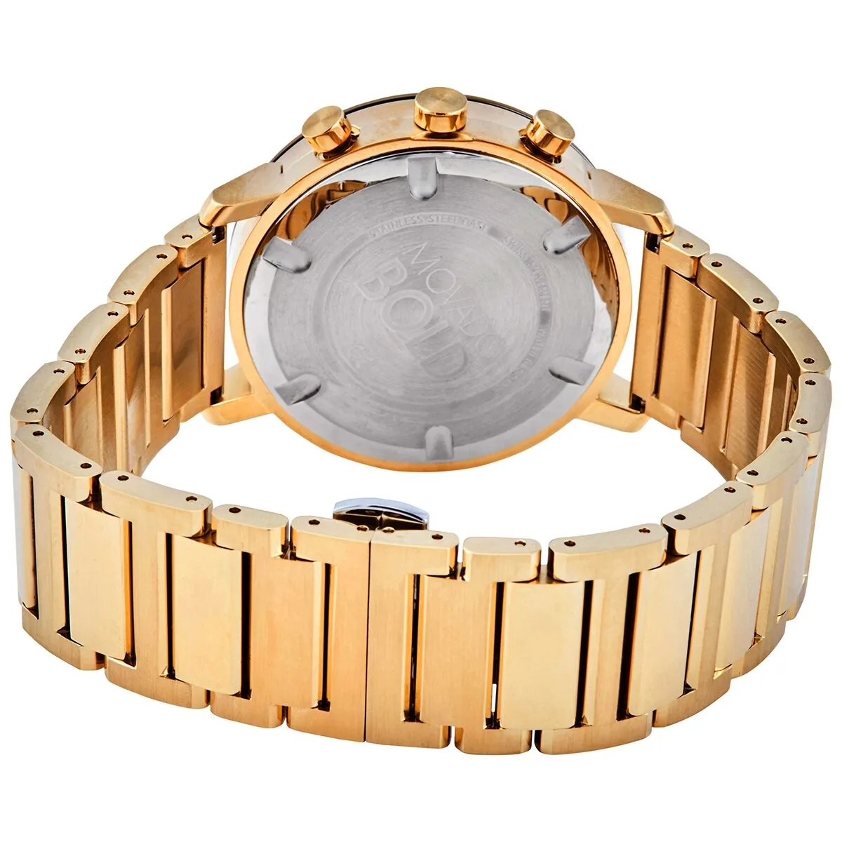 Movado Bold Chronograph Quartz Gold Dial Men's Watch 3600682
