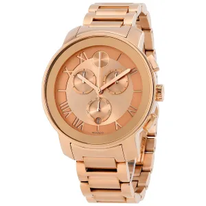 Movado Bold Chronograph Rose Dial Ladies Watch 3600210