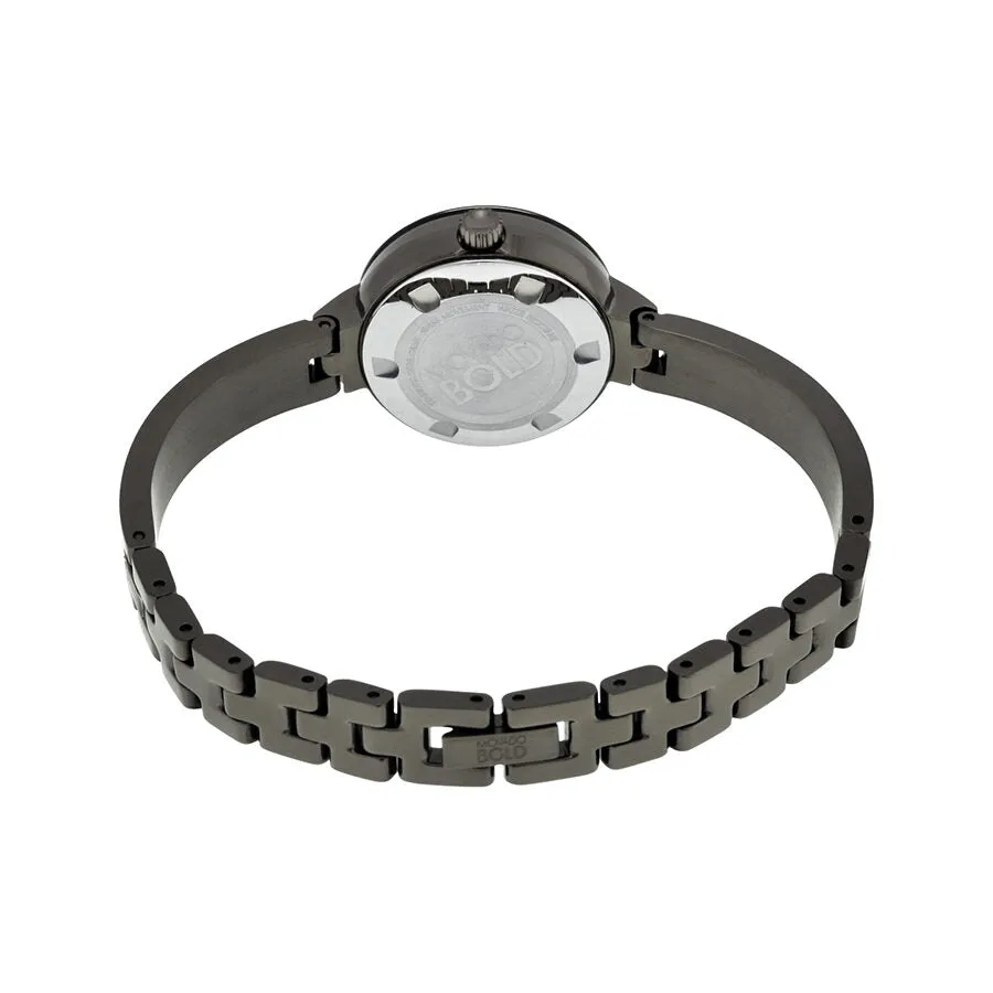Movado Bold Crystal Marker Gunmetal-plated Bangle Ladies Watch 3600324