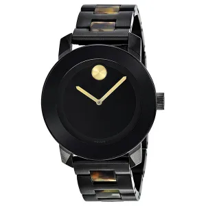 Movado Bold Mid-size Black Dial Ladies Watch 3600110