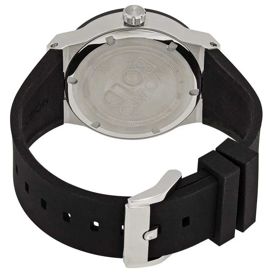 Movado Bold Quartz Black Dial Black Silicone Men's Watch 3600624