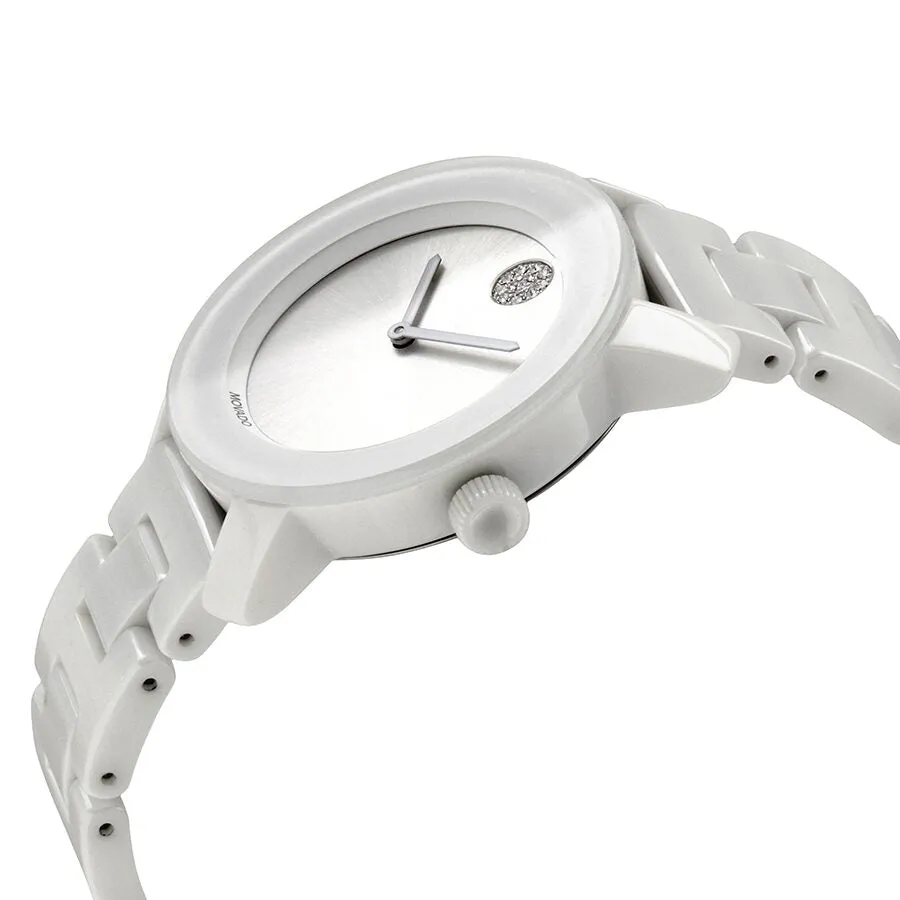 Movado Bold Quartz White Dial Ladies Watch 3600534