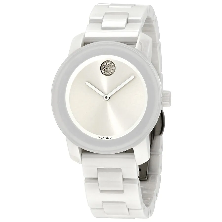 Movado Bold Quartz White Dial Ladies Watch 3600534