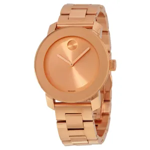 Movado Bold Rose Dial Rose Gold-tone Stainless Steel Ladies Watch 3600342