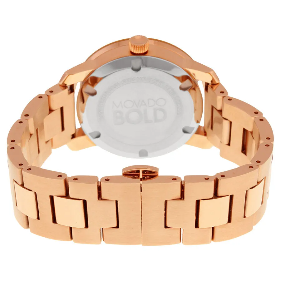 Movado Bold Rose Dial Rose Gold-tone Stainless Steel Ladies Watch 3600342
